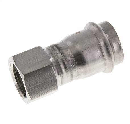 Raccord à sertir - 28mm Femelle & Rp 3/4'' Femelle - Acier inoxydable
