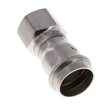 Raccord à sertir - 28mm Femelle & Rp 3/4'' Femelle - Acier inoxydable