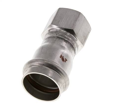 Raccord à sertir - 28mm Femelle & Rp 3/4'' Femelle - Acier inoxydable