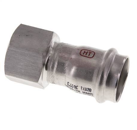 Raccord à sertir - 28mm Femelle & Rp 1'' Femelle - Acier inoxydable