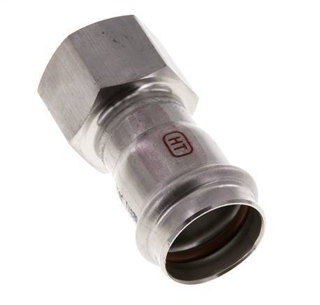 Raccord à sertir - 28mm Femelle & Rp 1'' Femelle - Acier inoxydable