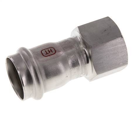 Raccord à sertir - 28mm Femelle & Rp 1'' Femelle - Acier inoxydable