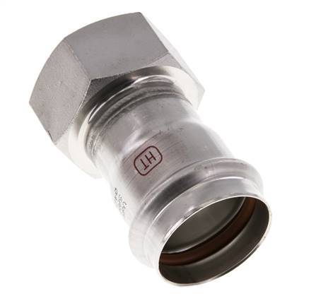 Raccord à sertir - 42mm Femelle & Rp 1-1/2'' Femelle - Acier inoxydable