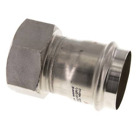 Raccord à sertir - 54mm femelle & Rp 2'' femelle - Acier inoxydable