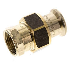 Raccord union à sertir - 22mm femelle & Rp 3/4'' femelle - Joint plat en alliage de cuivre