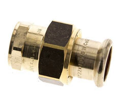 Raccord union à sertir - 22mm femelle & Rp 3/4'' femelle - Joint plat en alliage de cuivre