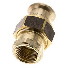 Raccord union à sertir - 22mm femelle & Rp 3/4'' femelle - Joint plat en alliage de cuivre