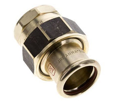 Raccord union à sertir - 28mm femelle & Rp 1'' femelle - Joint plat en alliage de cuivre