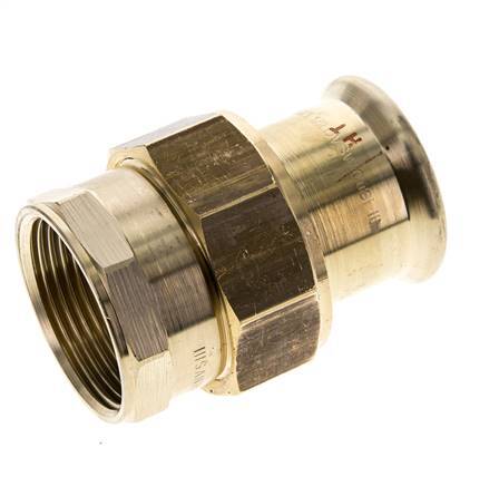 Union Press Fitting - 35mm Female & Rp 1-1/4'' Female - Copper alloy Flat Sealing