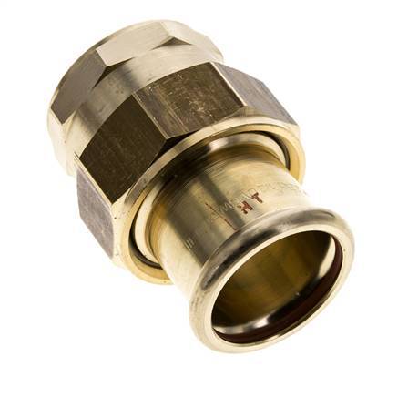 Union Press Fitting - 35mm Female & Rp 1-1/4'' Female - Copper alloy Flat Sealing
