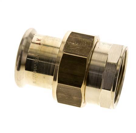 Union Press Fitting - 35mm Female & Rp 1-1/4'' Female - Copper alloy Flat Sealing