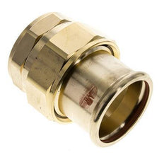 Raccord union à sertir - 54mm femelle & Rp 2'' femelle - Joint plat en alliage de cuivre