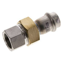 Raccord union à sertir - 22mm femelle & Rp 3/4'' femelle - Joint plat en acier inoxydable