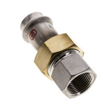 Raccord union à sertir - 22mm femelle & Rp 3/4'' femelle - Joint plat en acier inoxydable