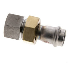 Raccord union à sertir - 22mm femelle & Rp 1'' femelle - Joint plat en acier inoxydable