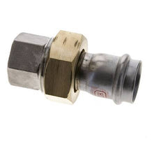 Union Press Fitting - 28mm Female & Rp 1'' Female - Stainless Steel Flat Sealing