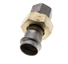 Raccord union à sertir - 28mm femelle & Rp 1'' femelle - Joint plat en acier inoxydable