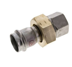 Raccord union à sertir - 28mm femelle & Rp 1'' femelle - Joint plat en acier inoxydable