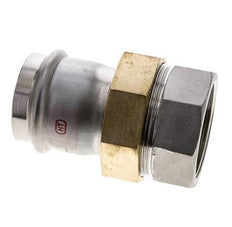 Raccord union à sertir - 54mm femelle & Rp 2'' femelle - Joint plat en acier inoxydable