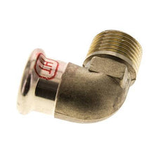 Raccord à sertir coude 90deg - 18mm Femelle & R 1/2'' Mâle - Alliage de cuivre