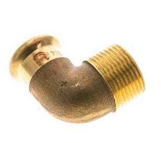 Raccord à sertir coude 90deg - 18mm Femelle & R 3/4'' Mâle - Alliage de cuivre