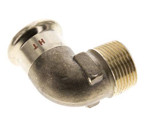 Raccord à sertir coude 90deg - 22mm Femelle & R 3/4'' Mâle - Alliage de cuivre