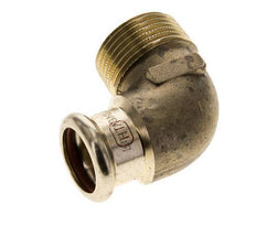 Raccord à sertir coude 90deg - 22mm Femelle & R 1'' Mâle - Alliage de cuivre