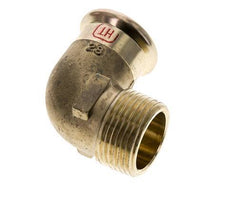 Raccord à sertir coude 90deg - 28mm Femelle & R 1'' Mâle - Alliage de cuivre