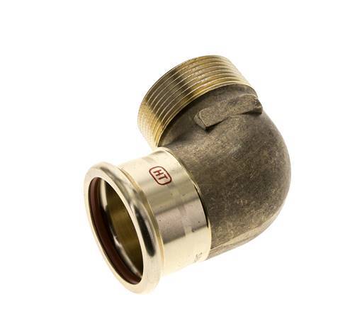 Raccord à sertir coude 90deg - 42mm Femelle & R 1-1/2'' Mâle - Alliage de cuivre