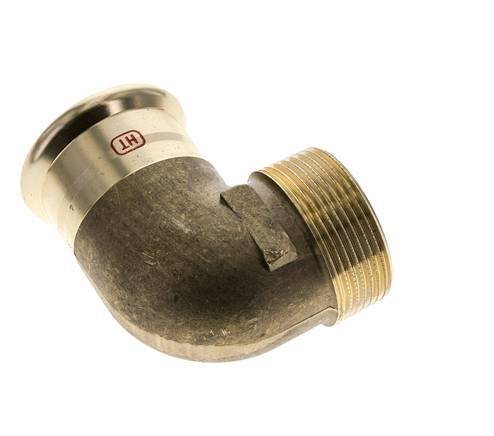 Raccord à sertir coude 90deg - 42mm Femelle & R 1-1/2'' Mâle - Alliage de cuivre