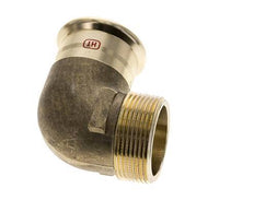 Raccord à sertir coude 90deg - 42mm Femelle & R 1-1/2'' Mâle - Alliage de cuivre