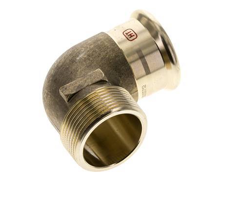 Raccord à sertir coude 90deg - 42mm Femelle & R 1-1/2'' Mâle - Alliage de cuivre