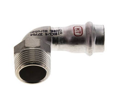 Raccord à sertir coude 90deg - 18mm Femelle & R 3/4'' Mâle - Acier inoxydable