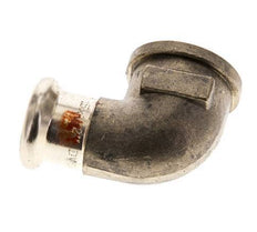 Raccord à sertir coude 90deg - 15mm Femelle & Rp 1/2'' Femelle - Alliage de cuivre