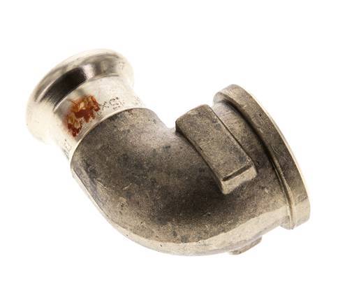 Raccord à sertir coude 90deg - 15mm Femelle & Rp 1/2'' Femelle - Alliage de cuivre