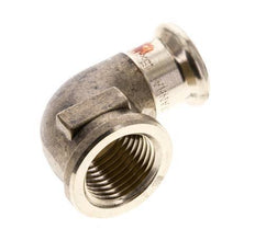 Raccord à sertir coude 90deg - 15mm Femelle & Rp 1/2'' Femelle - Alliage de cuivre