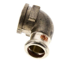 Raccord à sertir coude 90deg - 15mm Femelle & Rp 1/2'' Femelle - Alliage de cuivre