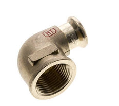 Raccord à sertir coude 90deg - 15mm Femelle & Rp 3/4'' Femelle - Alliage de cuivre