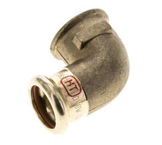 Raccord à sertir coude 90deg - 18mm Femelle & Rp 1/2'' Femelle - Alliage de cuivre
