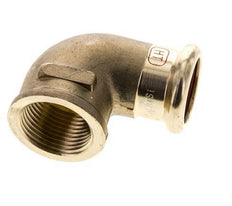 Raccord à sertir coude 90deg - 22mm Femelle & Rp 3/4'' Femelle - Alliage de cuivre