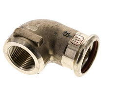 Raccord à sertir coude 90deg - 28mm Femelle & Rp 3/4'' Femelle - Alliage de cuivre