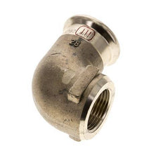 Raccord à sertir coude 90deg - 28mm Femelle & Rp 3/4'' Femelle - Alliage de cuivre