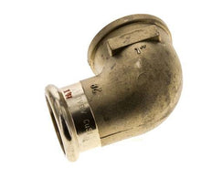 90deg Elbow Press Fitting - 28mm Female & Rp 1'' Female - Copper alloy