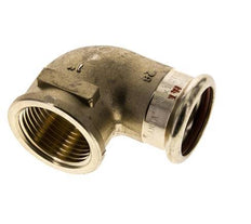 Raccord presse coude 90deg - 28mm Femelle & Rp 1'' Femelle - Alliage de cuivre