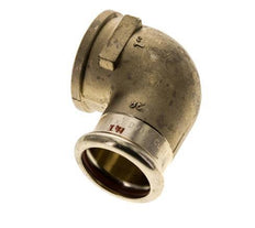 Raccord presse coude 90deg - 28mm Femelle & Rp 1'' Femelle - Alliage de cuivre