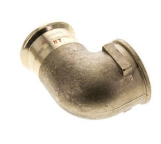 Raccord à sertir coude 90deg - 42mm Femelle & Rp 1-1/2'' Femelle - Alliage de cuivre
