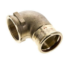 Raccord à sertir coude 90deg - 42mm Femelle & Rp 1-1/2'' Femelle - Alliage de cuivre