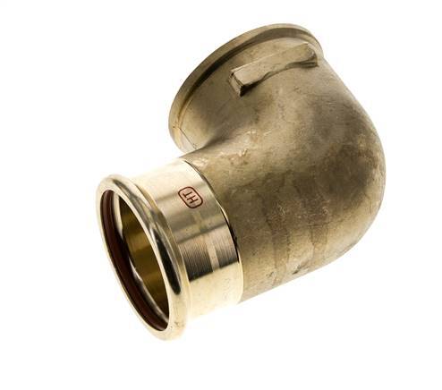 90deg Elbow Press Fitting - 54mm Female & Rp 2'' Female - Copper alloy