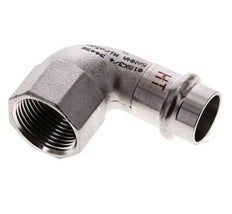 Raccord à sertir coude 90deg - 18mm femelle & Rp 3/4'' femelle - Acier inoxydable