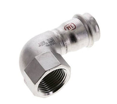 90deg Elbow Press Fitting - 28mm Female & Rp 1'' Female - Stainless Steel